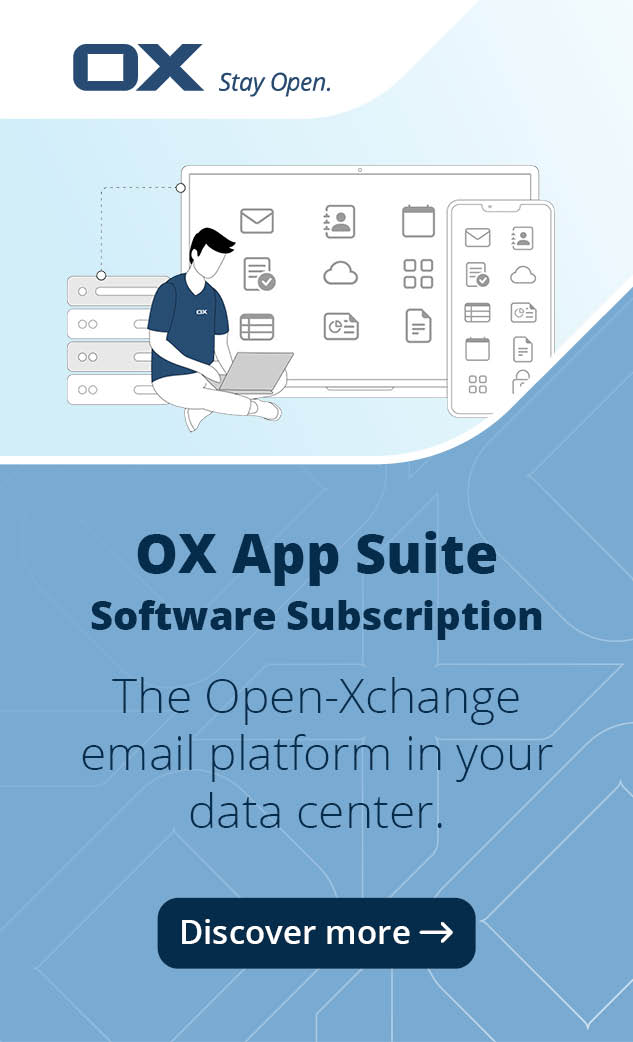 OX App Suite Software Subscription banner